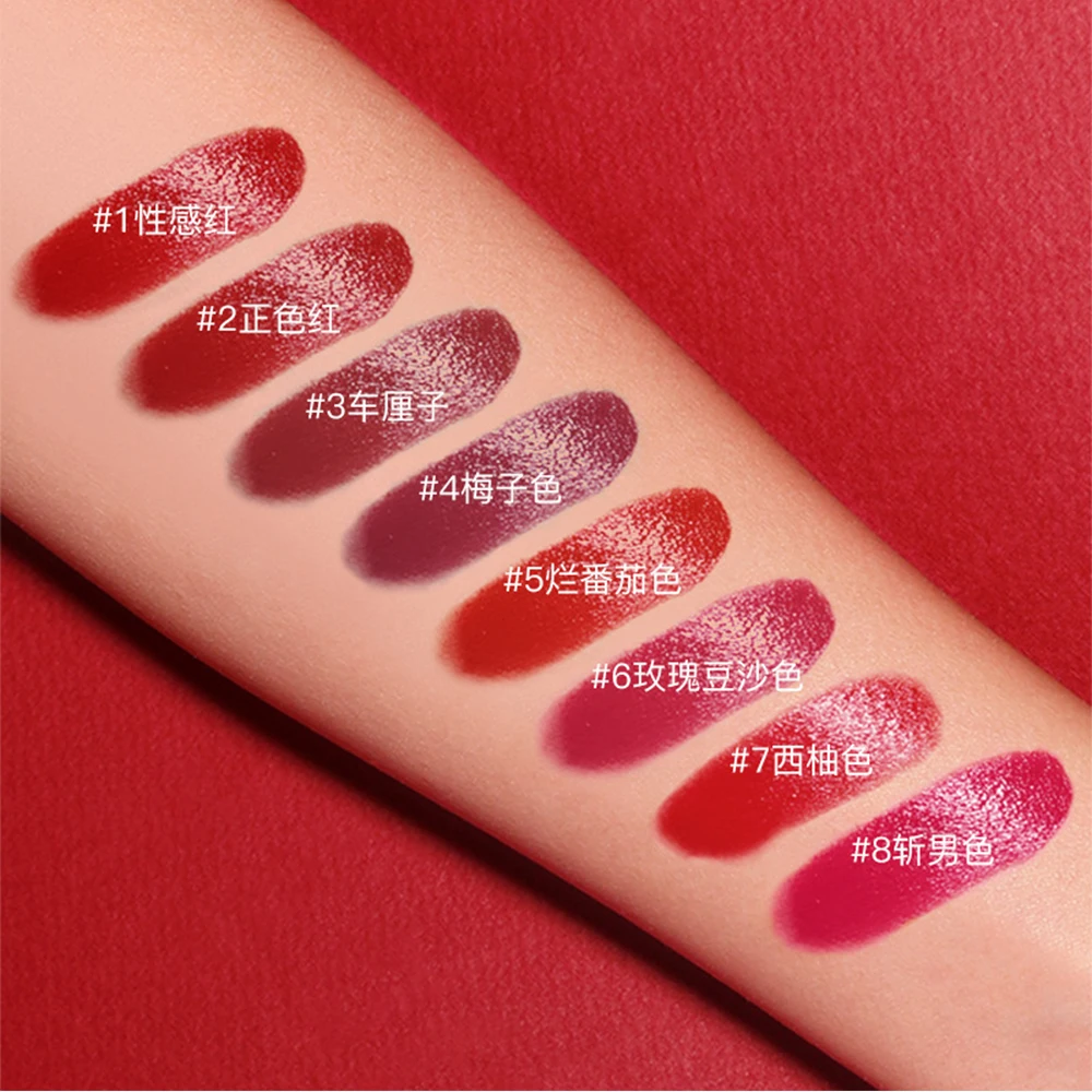 8 Colors Bullet Lips Makeup Lipstick Lip Gloss Long Lasting Moisture Cosmetic Lipstick Sexy Red Lip Matte Lipstick Waterproof