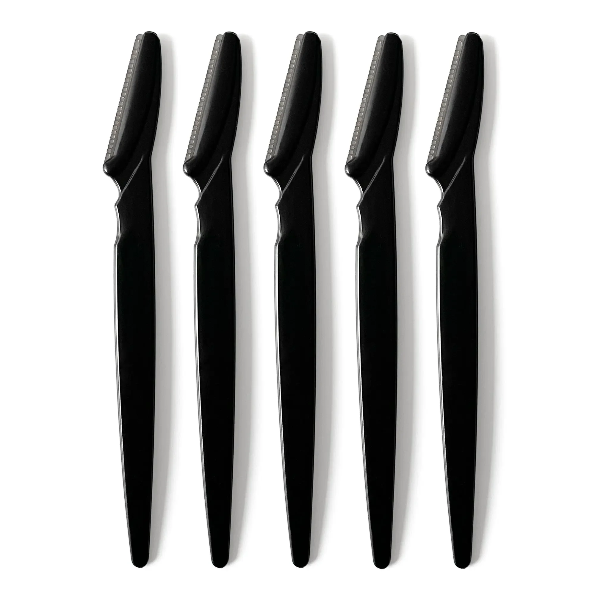 ポータブル眉毛トリマー,女性用ブレード,顔,眉毛用,脱毛器,安全かみそり,メイクアップ,20個