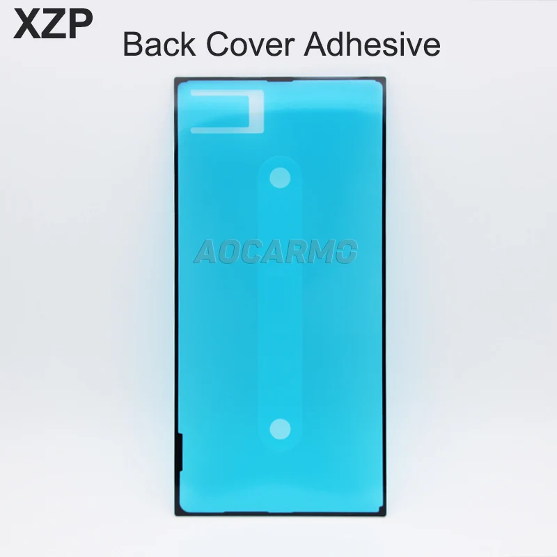 Aocarmo For Sony Xperia XZ Premium XZP Full Set Adhesive Front Frame LCD Back Battery Cover Sticker Top Bottom Microphone Mesh