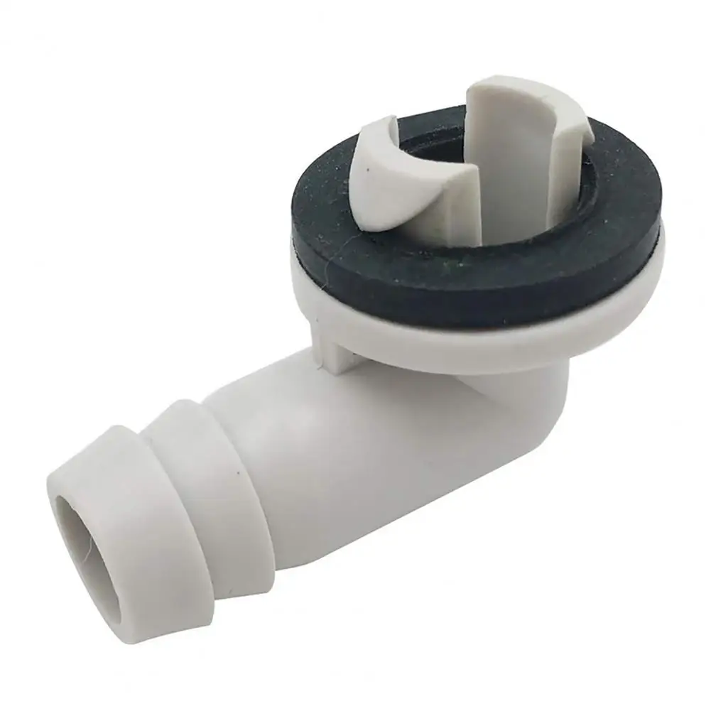 Blended 1.8 Inch Air Conditioner Ac External Unit Drain Hose Connector Elbow Fitting With Rubber Ring AC Drain Pipe Connector