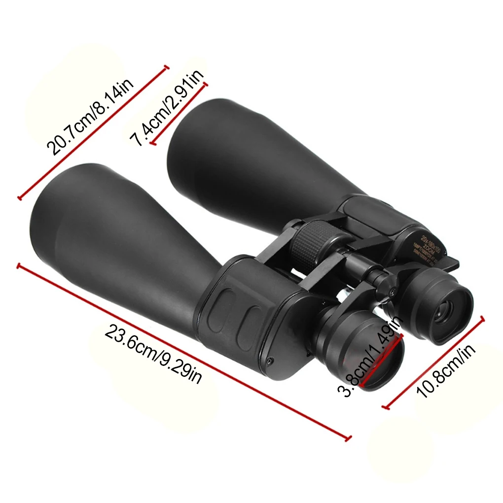 20-180X Binocular Hunting Camping Traveling Navigating Anti-slip Adjustable Zoomable Telescope Outdoor Accessories