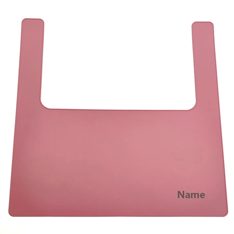 Estera de silicona para silla alta con grabado de nombre gratis para bebés, regalos creativos personalizados para niños y niñas