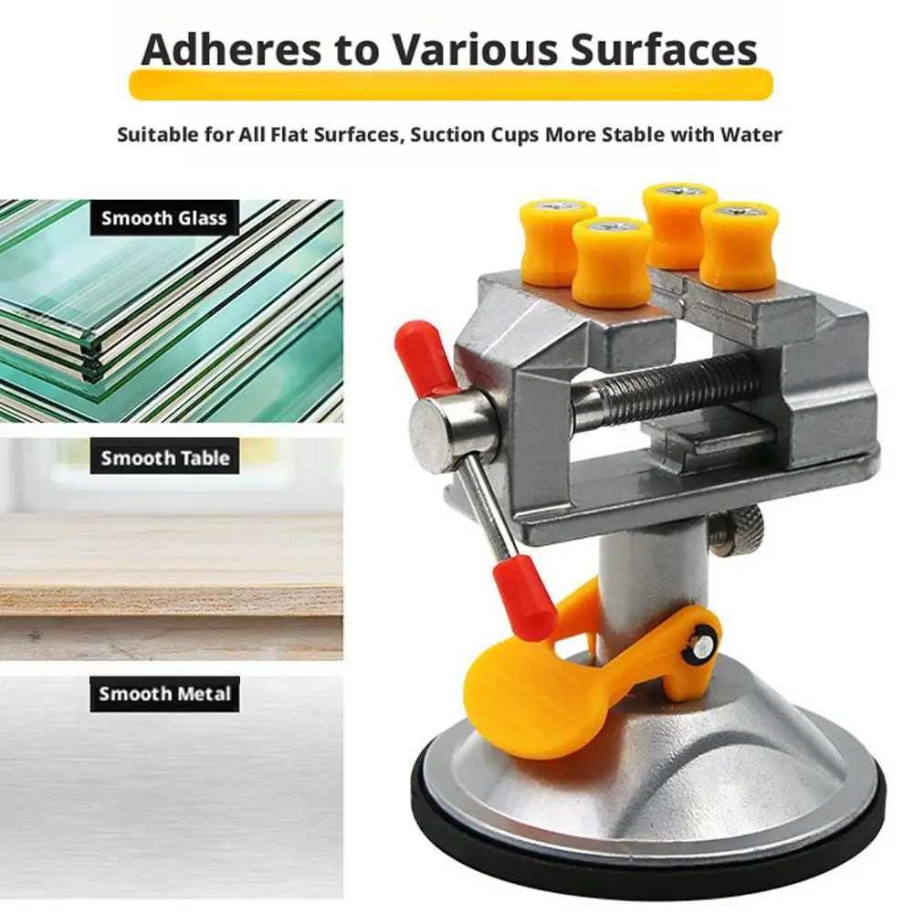Jewelry Making Engraving Rotating Vise - 360° Adjustable Mini Table Clamp, Precision Work Holder