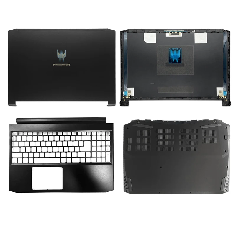 Imagem -01 - para Acer Nitro An71551 An715-54ew Laptop Lcd Capa Traseira Apoio para as Mãos Capa Inferior Tampa Traseira Capa Superior Preta Novo para acer nitro an71551 an715 54ew laptop lcd capa traseira apoio para as maos capa inferior tampa traseira capa superior preta novo 01