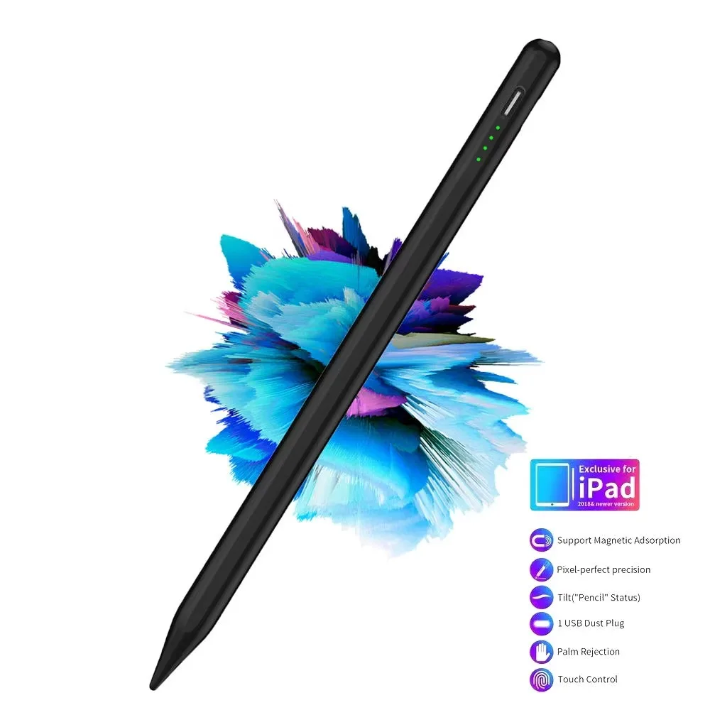 

Стилус для iPad Pencil 11-го поколения A16, Apple Pencil, отклонение ладони и чувствительность к наклону, совместимость с 2018-2025 iPad6-10th