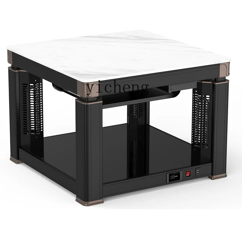 XL graphene heating table household electric heating table lifting coffee table electric heater fire