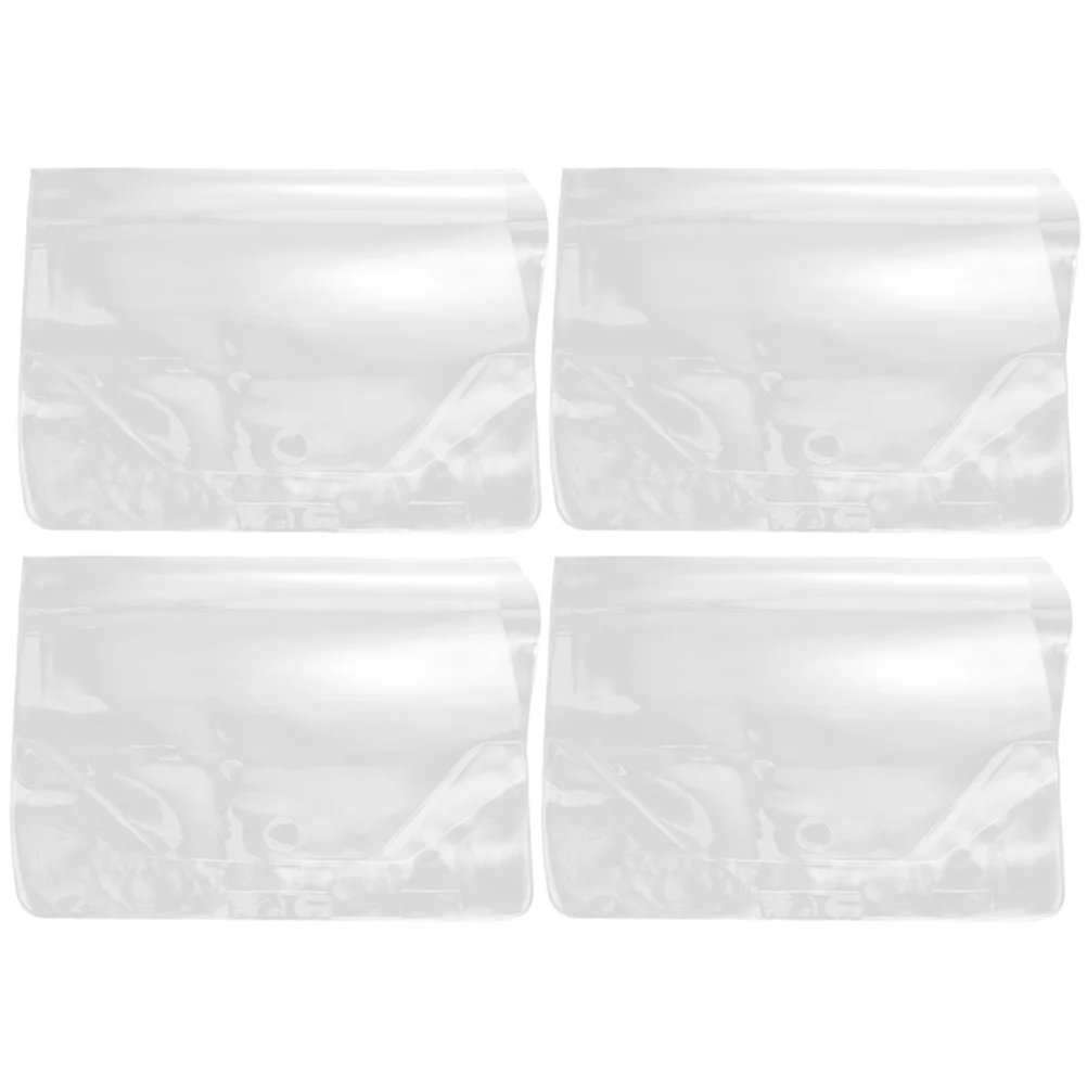 

4pcs A5 Protection Film Thick Clear Covers Transparent Sleeve For Students Anti-Scratch Plastic Book Protector Textbook