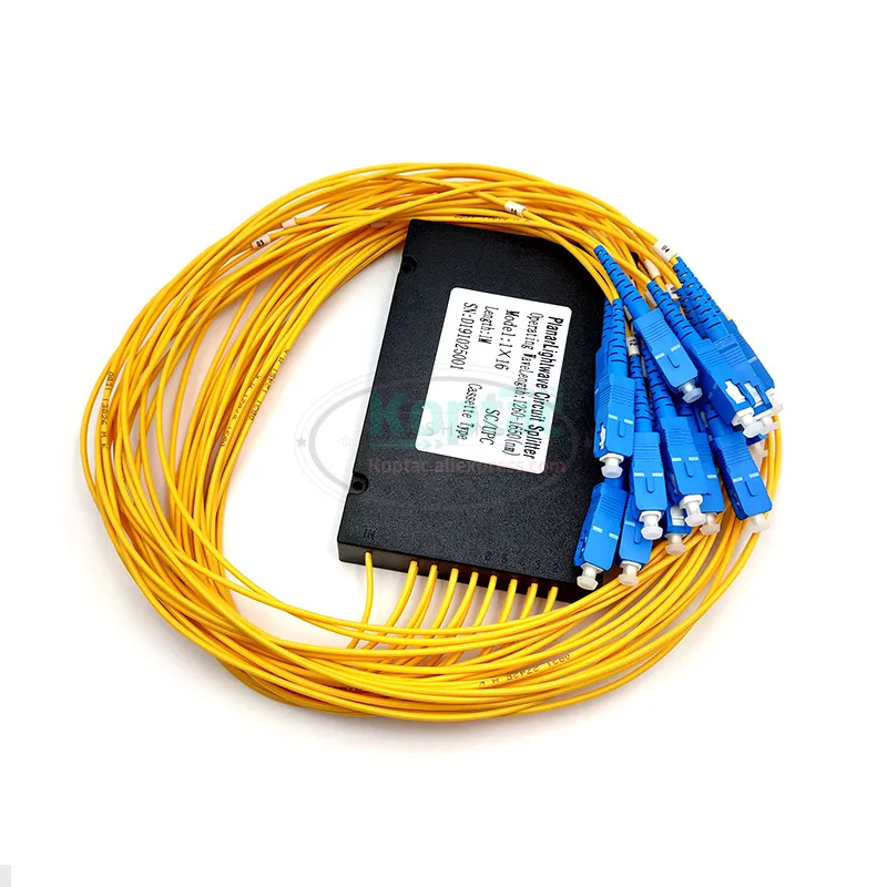 الألياف البصرية الخائن 1x16 2.0 مللي متر PLC البصرية الخائن SC /UPC 1x16 PLC