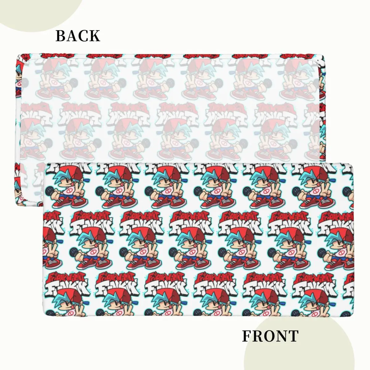 Friday Night Funkin Custom Rectangular Tablecloth Oilproof Table Cover for Festival Party Decorations Table Cloth
