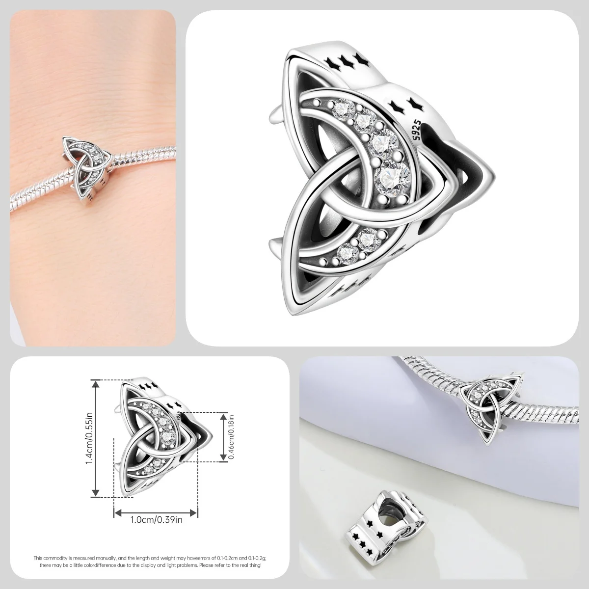 Original 2026 Neu 925 Sterling Silber Kirchenengel-Kreuz Betende Hände Anhänger für Damen Feiner Schmuck Glücksbringer Geburtstagsgeschenke – Detail 27