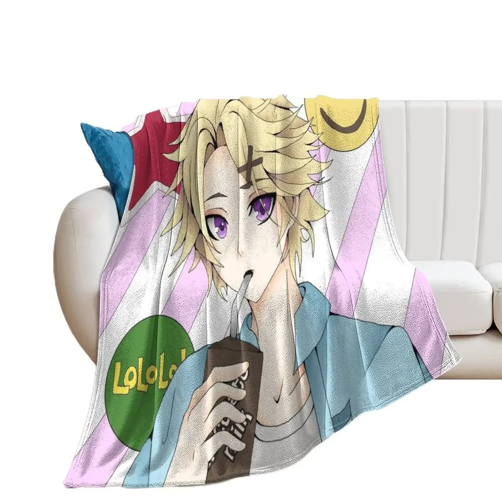 Yoosung Kim Throw Blanket Thin Hairy Giant Sofa Blankets