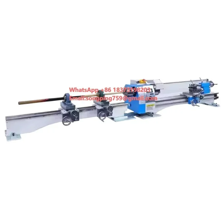 Casting Body Wm210 1000mm Double Chuck Mini Manual Horizontal Woodwork Billiard Cue Lathe Machine Combination Includes Accessory