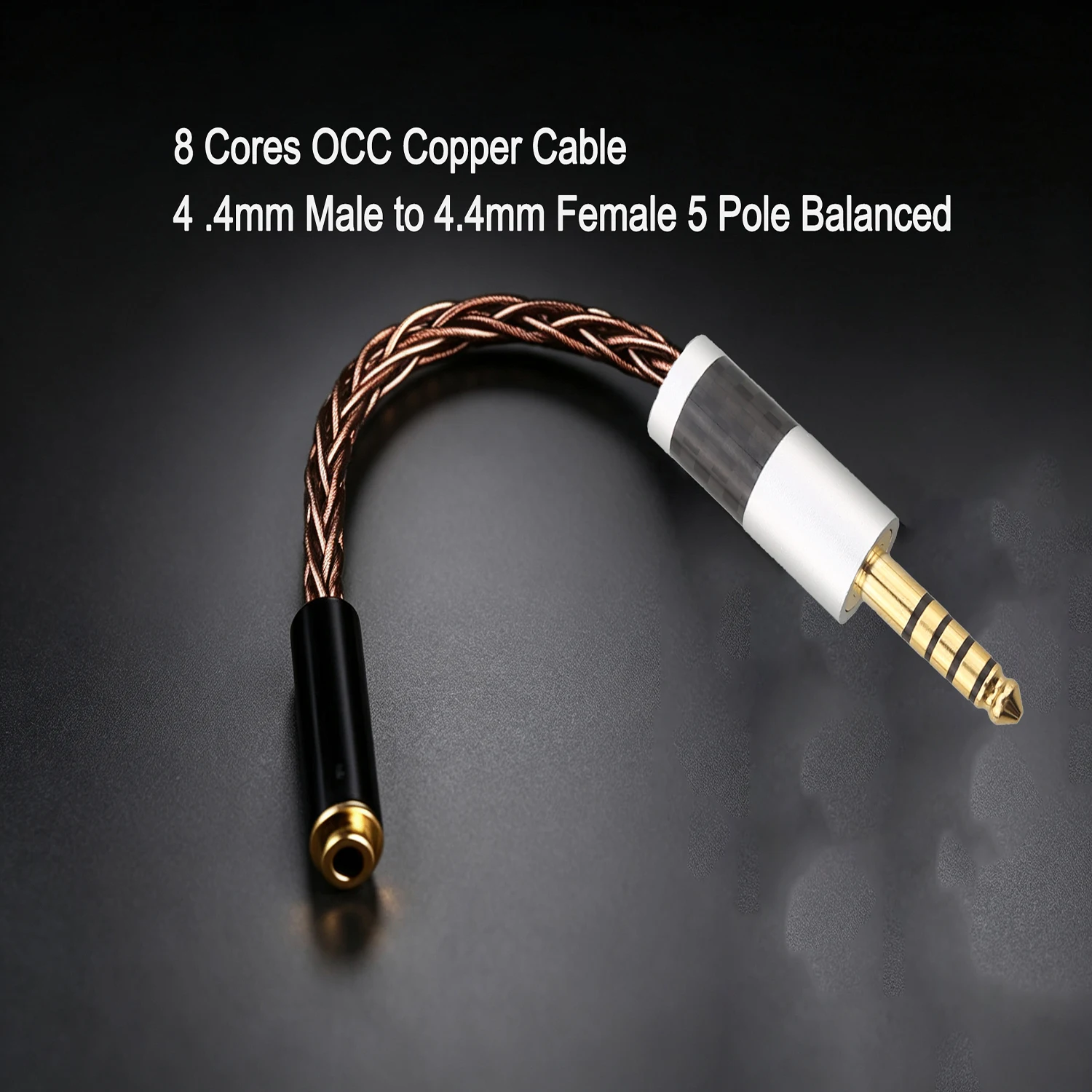 8 Core OCC 16 Core OFC Balanced Adapter Cable 4Pin XLR Male to 4.4mm Pentaconn Female For Hi‑Fi Headphone Amplifier