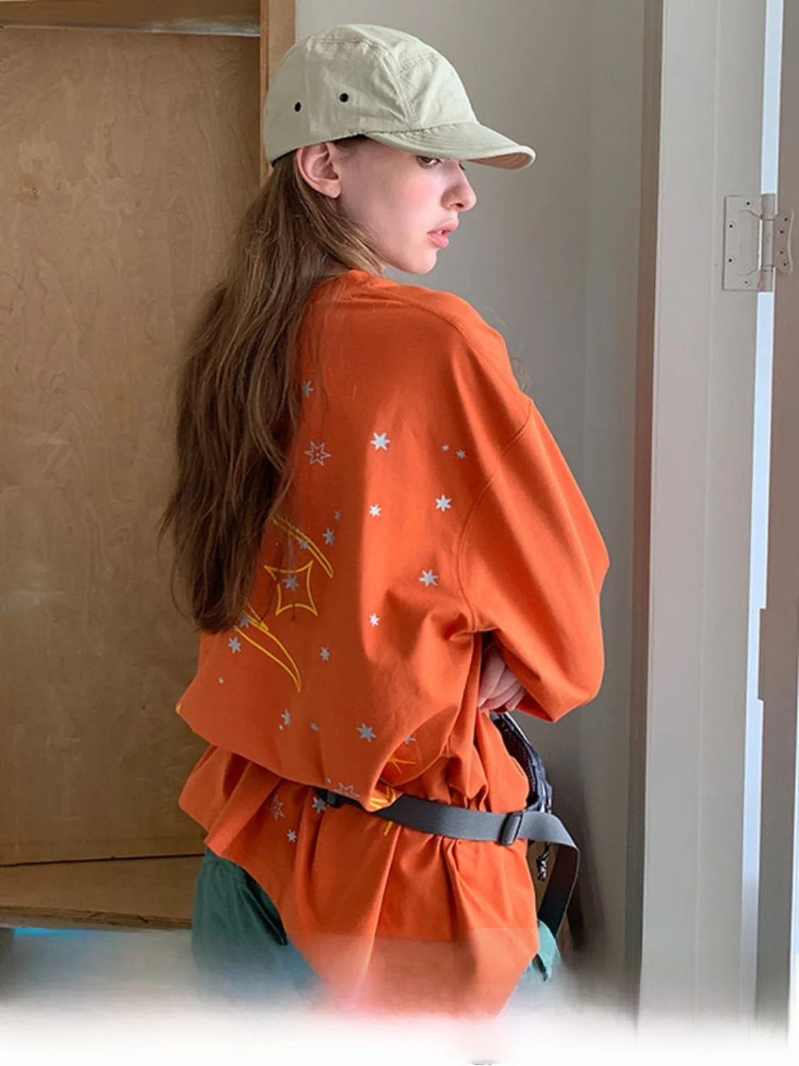 

Square Houlest Women's Long Sve T-irt Casual Running Commuting Outdoor Fitn Sun Protection Breathable Cotton Tee