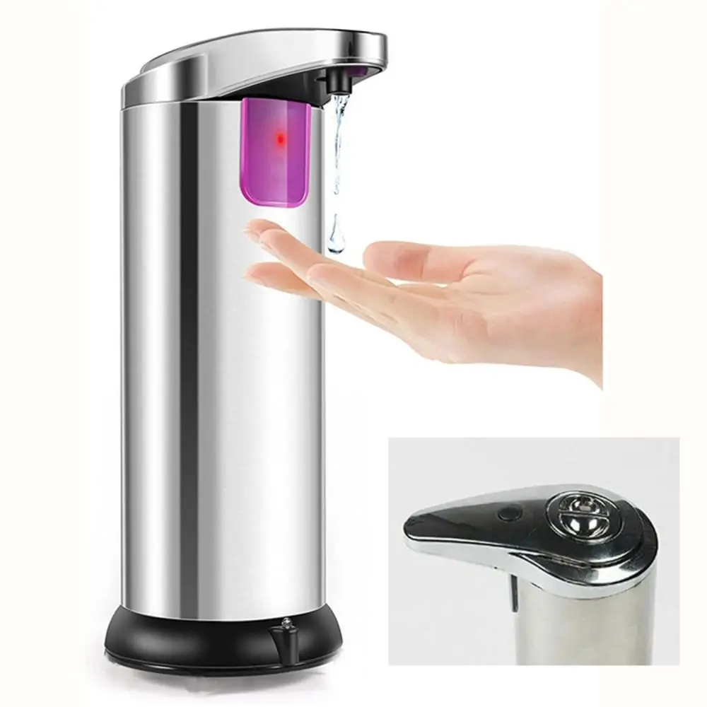 Touchless Smart Induction Soap Dispenser Large Capacity Stainless Steel Automatic Soap Dispenser Waterproof Design
