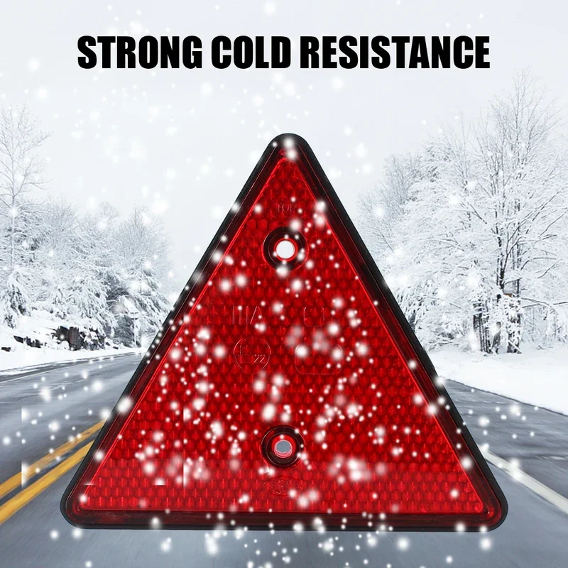 عاكسات خلفية حمراء ملحقات السيارة مثلث عاكس مناسب لقارب شاحنة القافلة للدراجات النارية