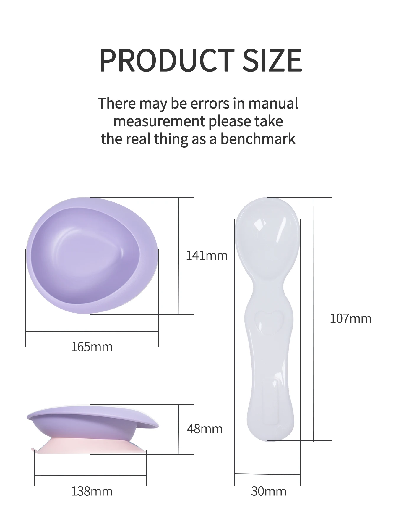 1-delige babytrainingskom, zuigkom voor babyvoeding met lepel, draagbare antislip siliconen zuigplaat voor peuters