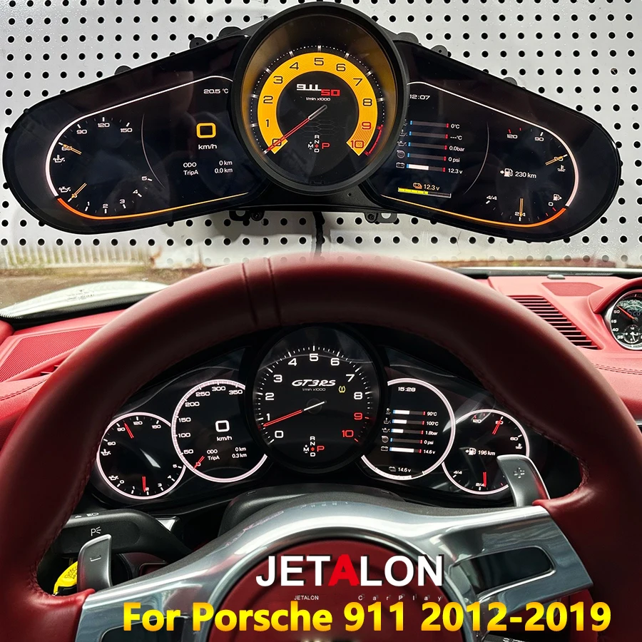 

Digital Instrument Cluster For Porsche 911 2012-2019 Speedometer Upgrade Dashboard Panel Virtual Cockpit Instrument Panel