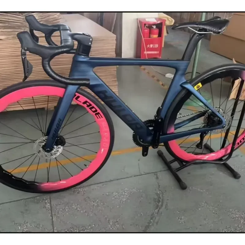for TT HULDA MIRAGE Phantom 700C Carbon Fiber Road Bike Electronic Shifting Built-in Cable Routing Hydraulic Disc Brake
