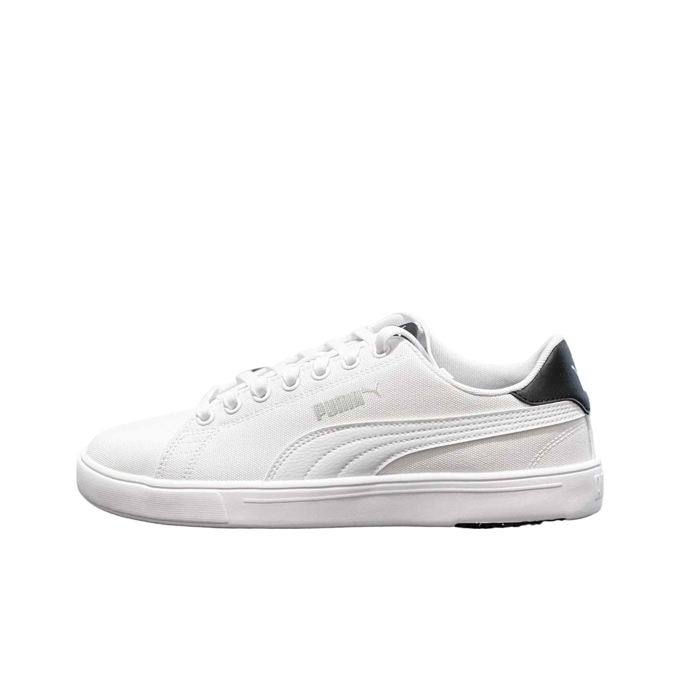 PUMA Serve Pro Lite Skateboard Shoes Unisex Low Top White/Black 375753-01