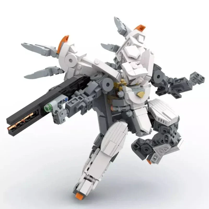 Moc Bouwstenen Militaire Wapens Model Winged Battle Mech Technologie Modulaire Blokken Geschenken Kerst Speelgoed DIY Sets Montage