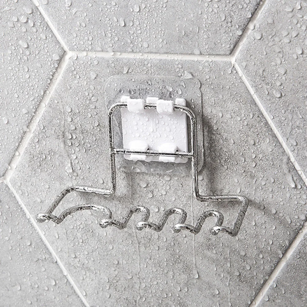 

Stainless Steel Toothpaste Holder Wall Mounted Bathroom Organizer No Punch Needed Adhesive Easy Install Compact Design For