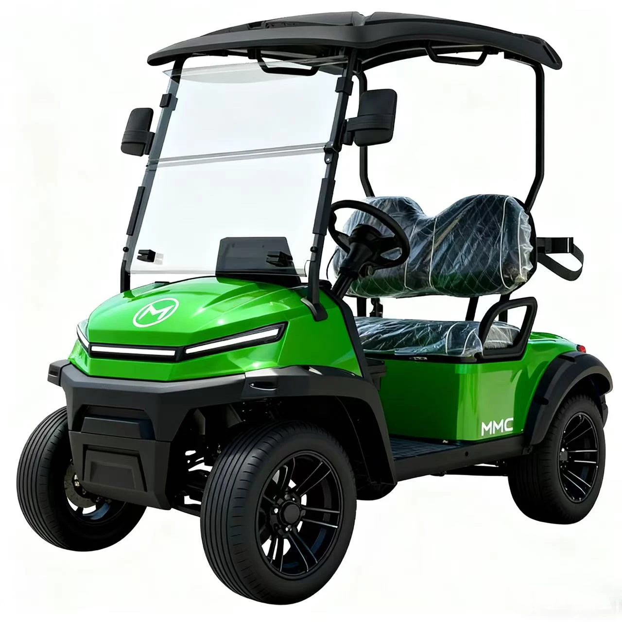 

Высококачественная электрическая тележка для гольфа MMC 2, 4, 6, 8 человек, высокое шасси, 4 колеса, 48 В/60/72 В, 4000 Вт/5000 Вт/7500 Вт