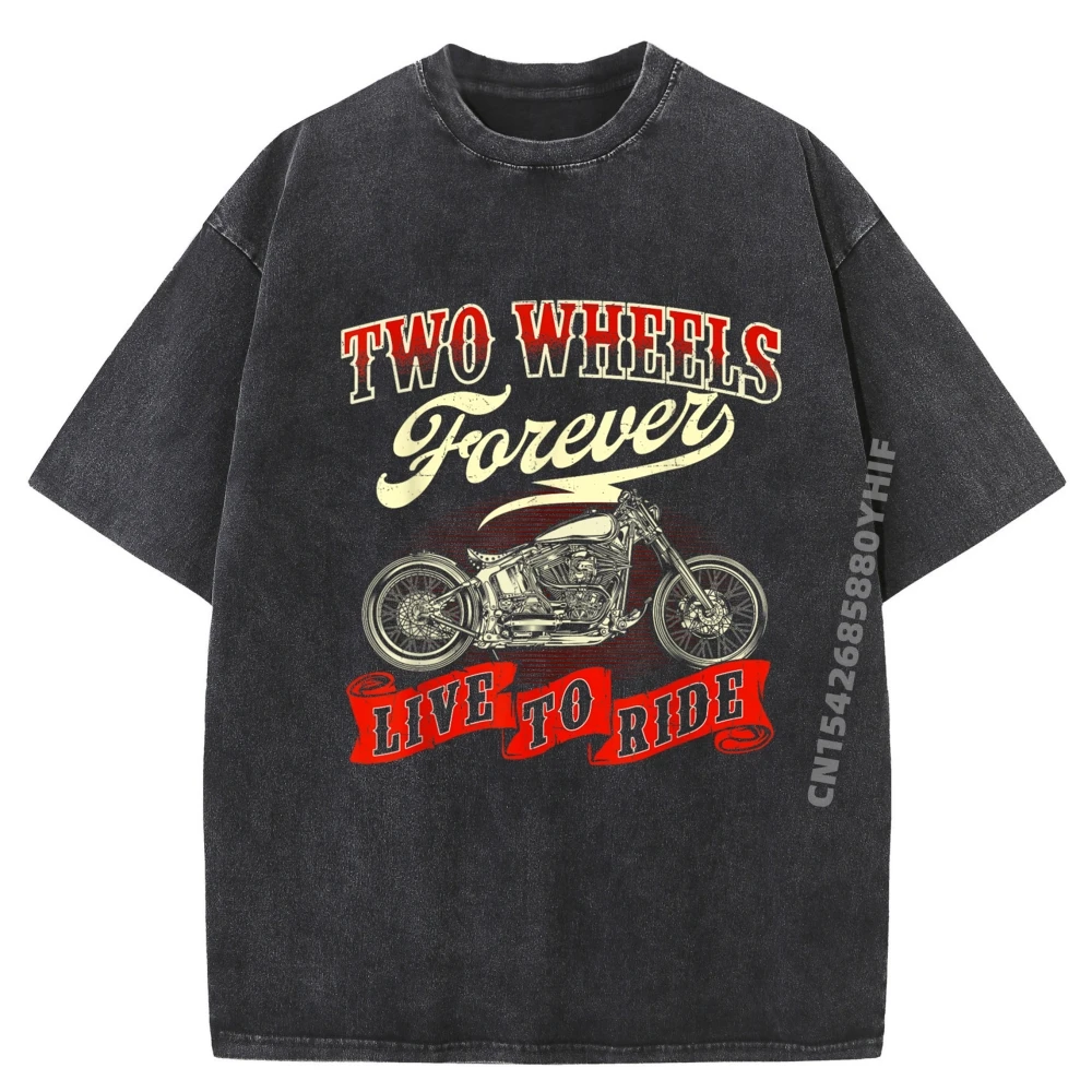

Досуг на двух колесах навсегда в минималистском стиле, винтажная футболка с графическим рисунком, мужские футболки с принтом для взрослых