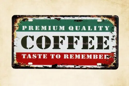 coffee taste to remember metal tin sign cafe pub home kitchen wall art