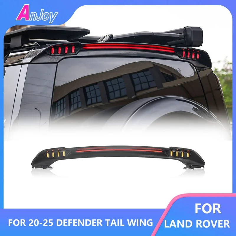 

For 20-25 Land Rover Defender tail wing modification with mechanical LED driving lights and directional warning lights