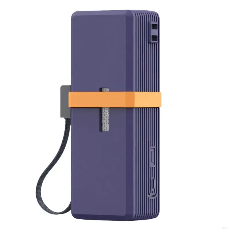 Quality Silicone Case Protector For 20000mAh Built In Cable PowerBank Sleeve 
