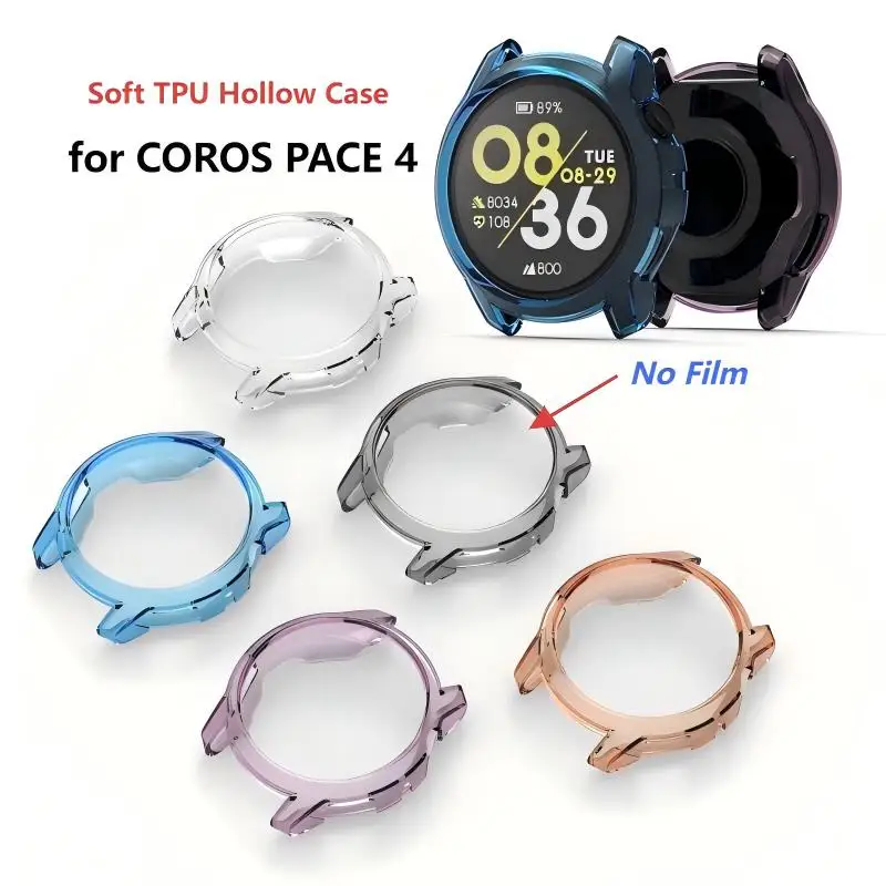 �y�Z�[�����zCOROS PACE 4 �X�}�[�g�E�H�b�`�o���h�p�P�[�X �N���A TPU �\�t�g�ی�o���p�[ �n�[�t�J�o�[ PACE 4 �v���e�N�^�[�V�F�� �A�N�Z�T���[