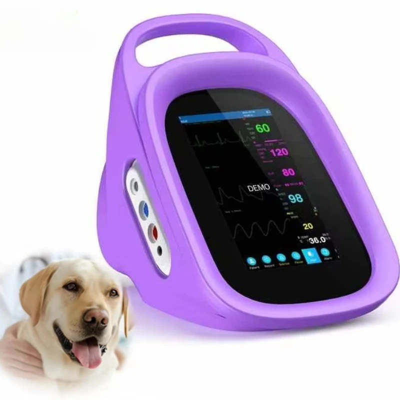 

Portable touchscreen veterinary monitoring system Pet blood pressure monitoring Suitable for all animal monitoring tools