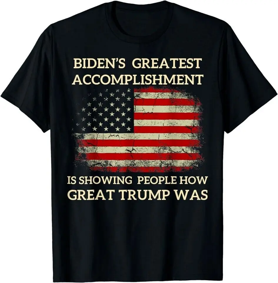 

Забавная ретро-футболка Biden's greatest accomplishment S-3XL унисекс