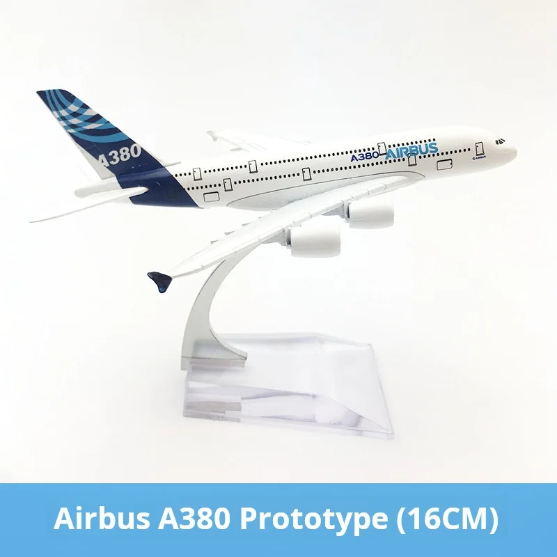 

16CM AirbusA380Prototype Airbus Diecast Aviation Plane Collectible Miniature Toys for Boys Dropshipping