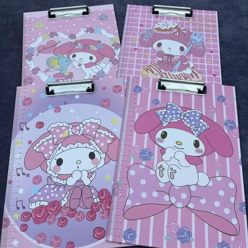 Cute Hello Kitty, Kuromi & My Melody A4 Clipboard Writing Pads, High-value Thickened Exam Paper Document Folders