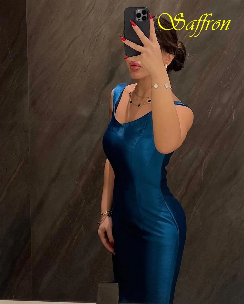 맞춤형 v 넥 민소매 새틴 인어 이브닝 드레스 바닥 길이 우아한 특별 행사 가운 기질 댄스 파티 드레스