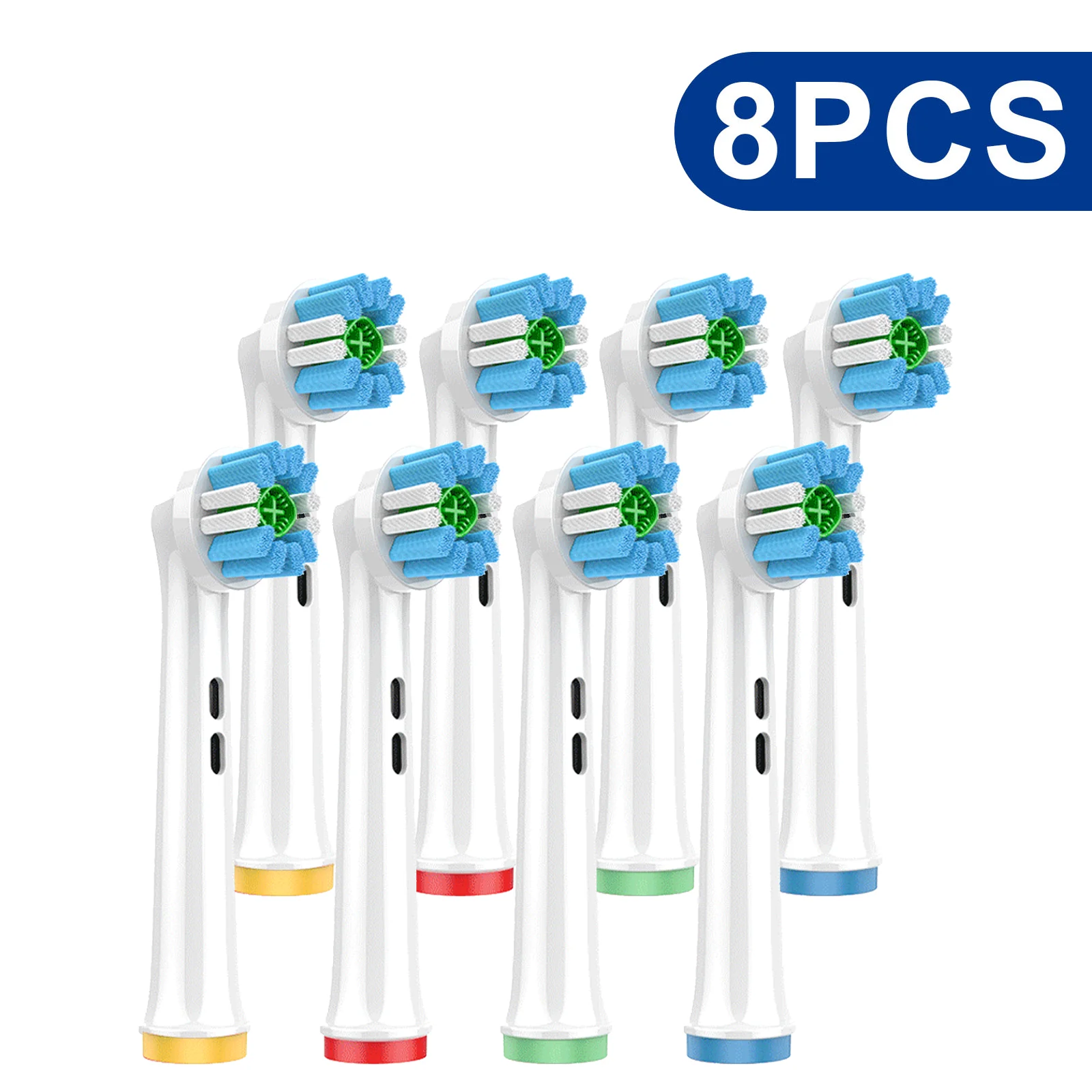 Precision-Clean Replacement Toothbrush Heads 4PCS/8PCS Advanced Bristle Technology For Optimal Oral Care Deep Cleaning
