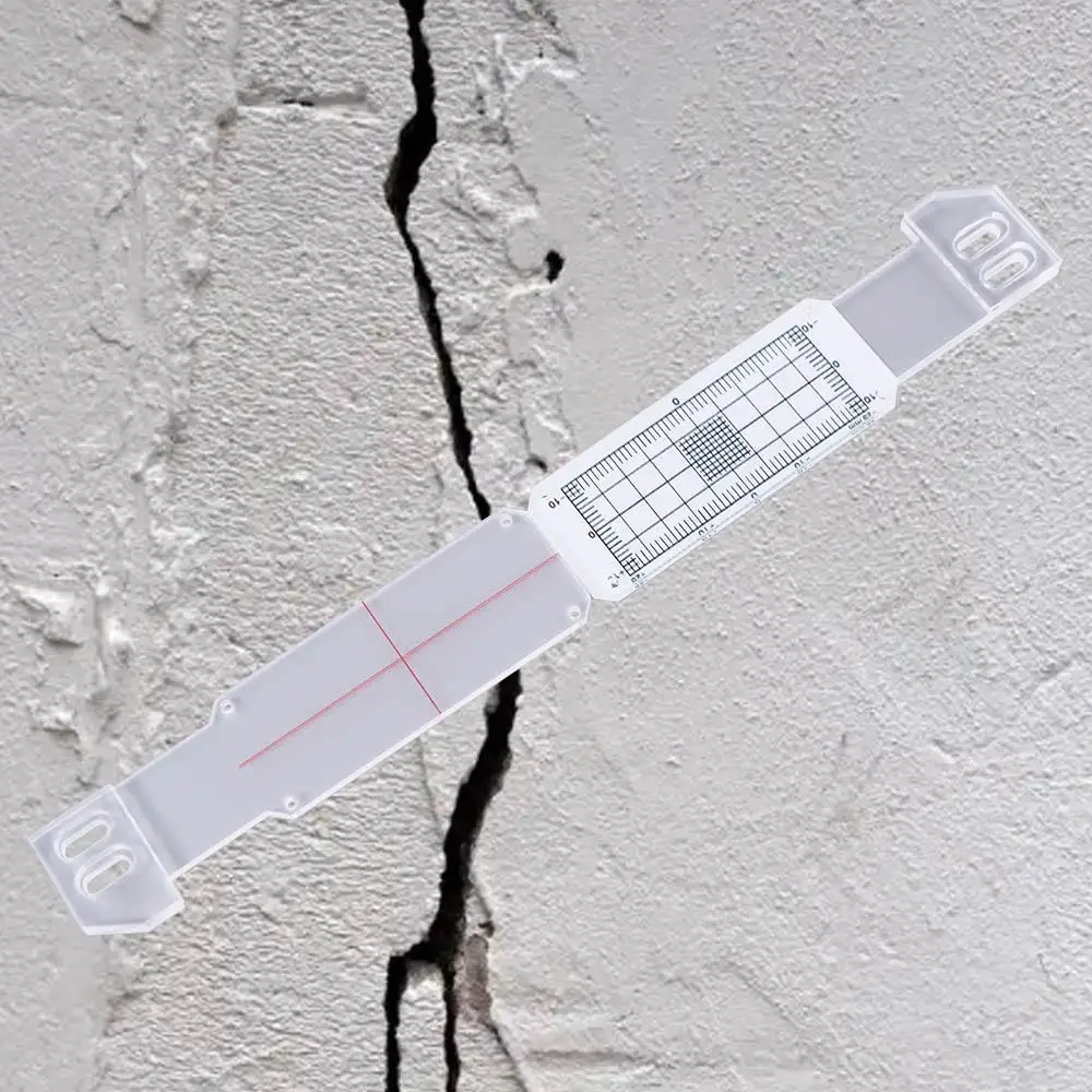 Positioning Corner Tell-Tale Crack Monitor Crack Measurement Accurate Versatile Monitorings Tool Clear Flat Surface