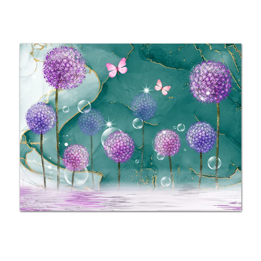 

Пользовательские современные фотообои Peel and Stick, домашний декор для украшения гостиной, цветочный одуванчик, ремонт, кровать, диван, фреска