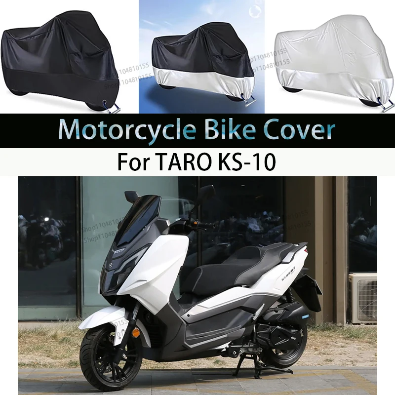 

For TARO KS-10 Motorcycle Cover Moto Rain Cover Waterproof Dustproof UV Cover Coat Indoor Outdoor Motorbike Scooter Cover