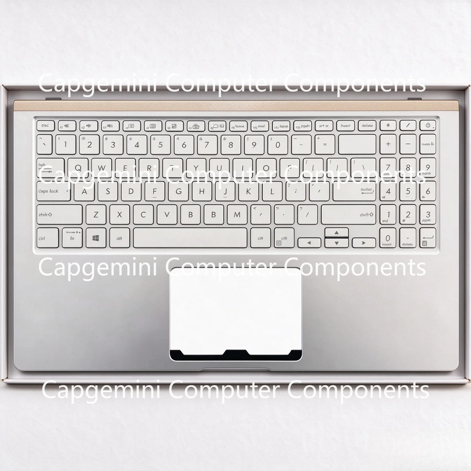 Replacement For ASUS ZenBook 15 UX534 UX534F UX534FA Palmrest w/ Backlit Keyboard Silver