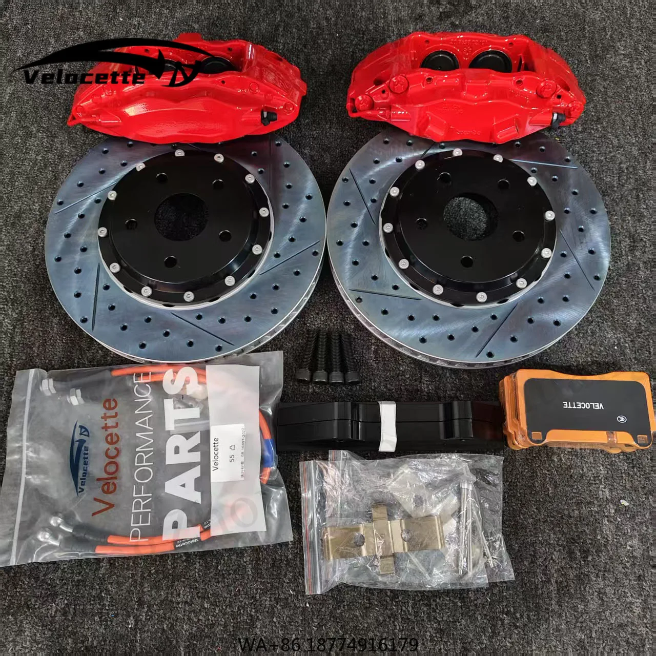 

Big Brake Caliper Kit with F50 4 Pot Brake Discs Front Wheel Car Upgrade Auto Brake System for Pajero