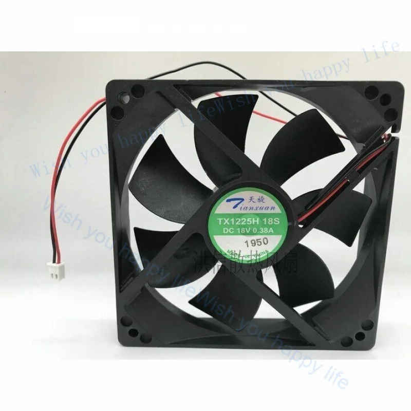 V+   for 1 Pc. New TX1225H18S DC 18V 0.38A 120*25MM 120mm  inverter cooling fan