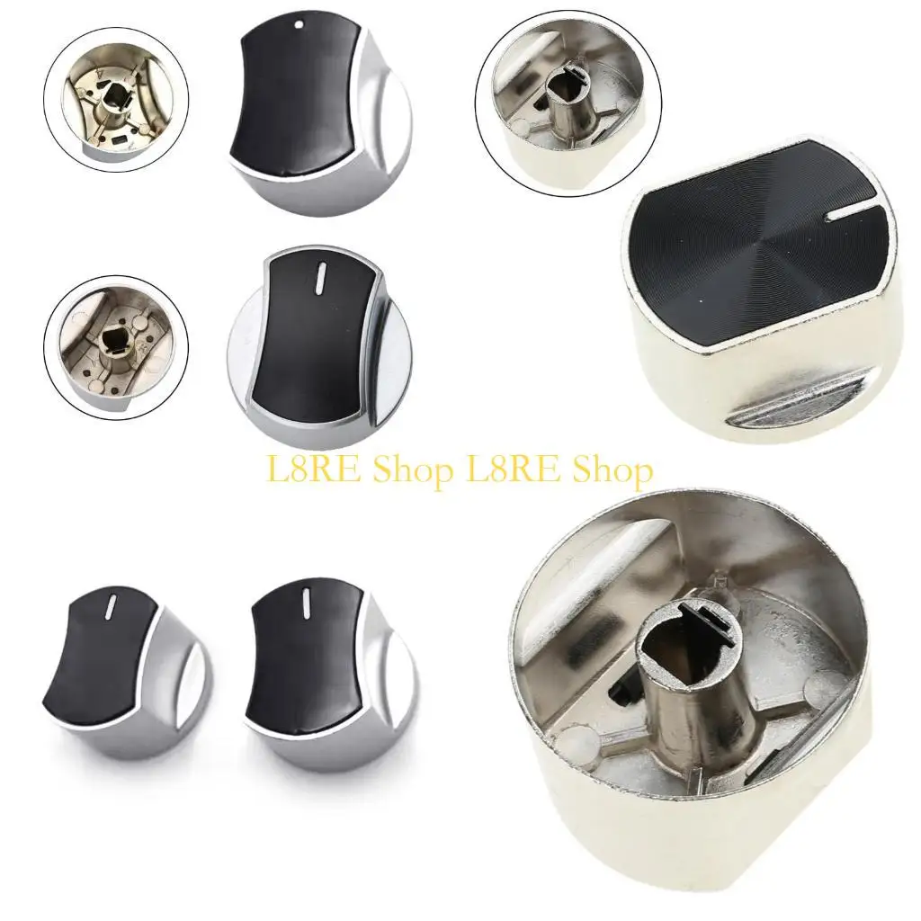 버너 제어 다이얼 손잡이 어댑터 오븐 로터리 SWI를위한 L8RE Metal CookTop Control Knob