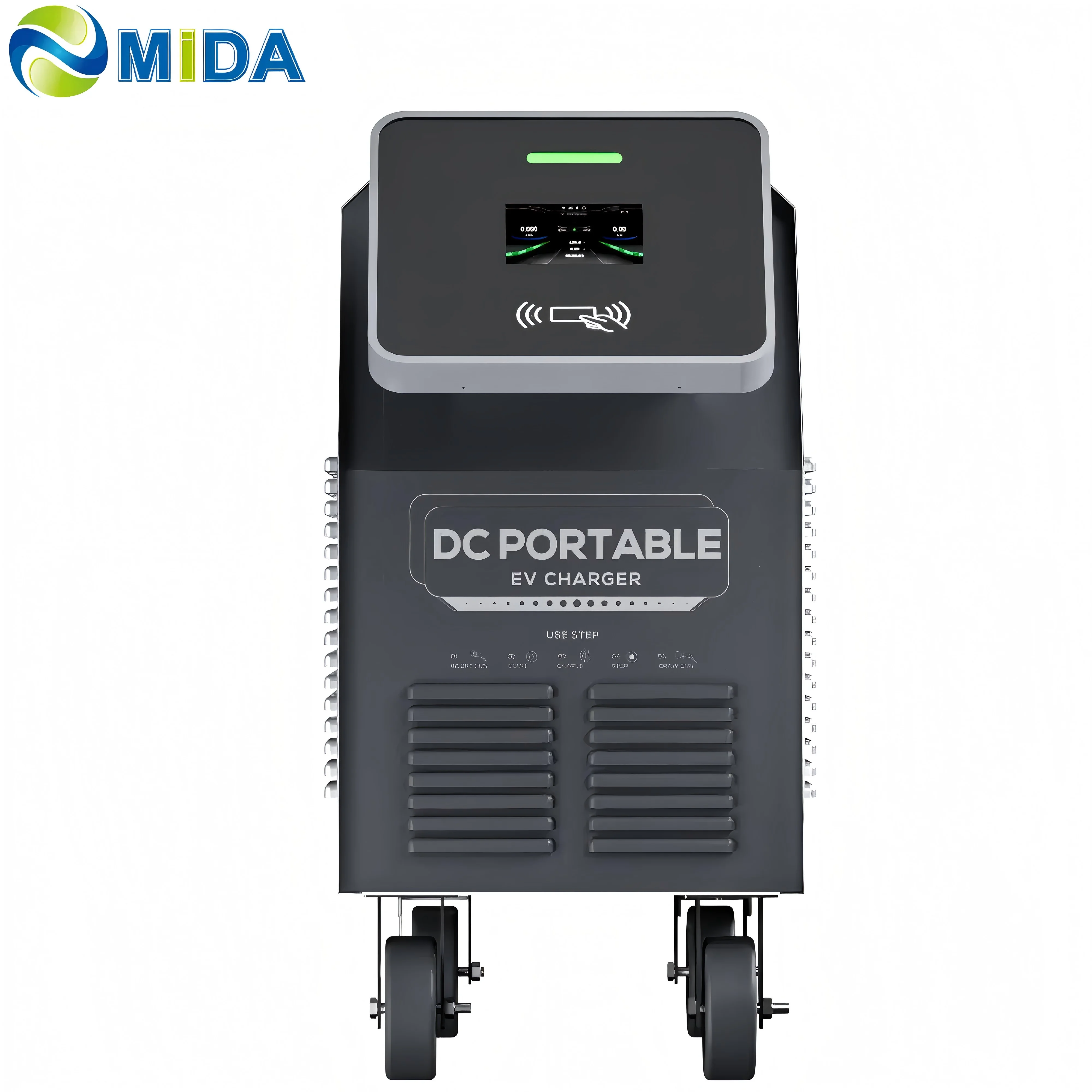 Portable 7KW DC EV Fast Charger, Mobile Charging Equipment Built with CCS2 & GB/T Connectors for Electric Vehicles