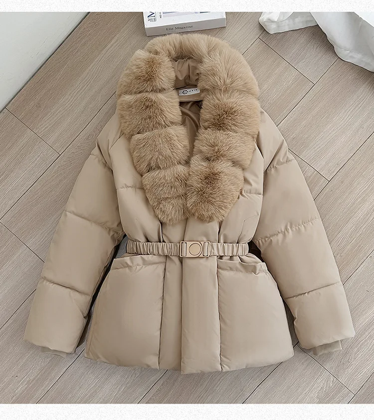 Women Parkas Coats Solid Jackets Mid Length Zipper Pocket Turn Down Collar Long Sleeves Cinched Waist Casual 2026 Autumn Winter
