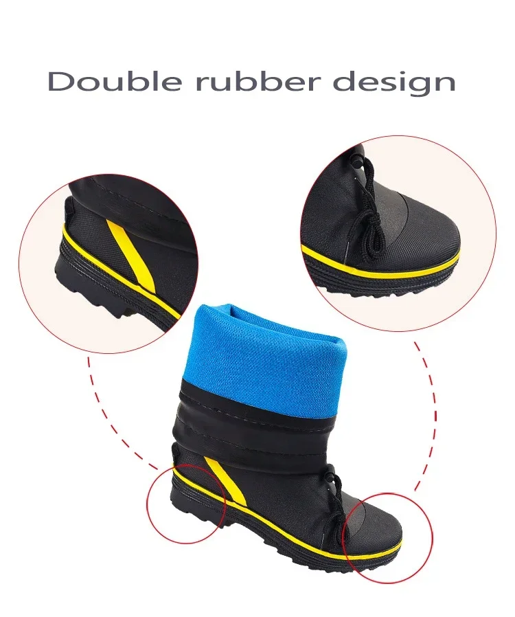 Protective Footwear Waterproof Rubber Rain Boots Steel Safety Herren Stiefel PVC Gum for Industry Fishing Men Women Manufacturer