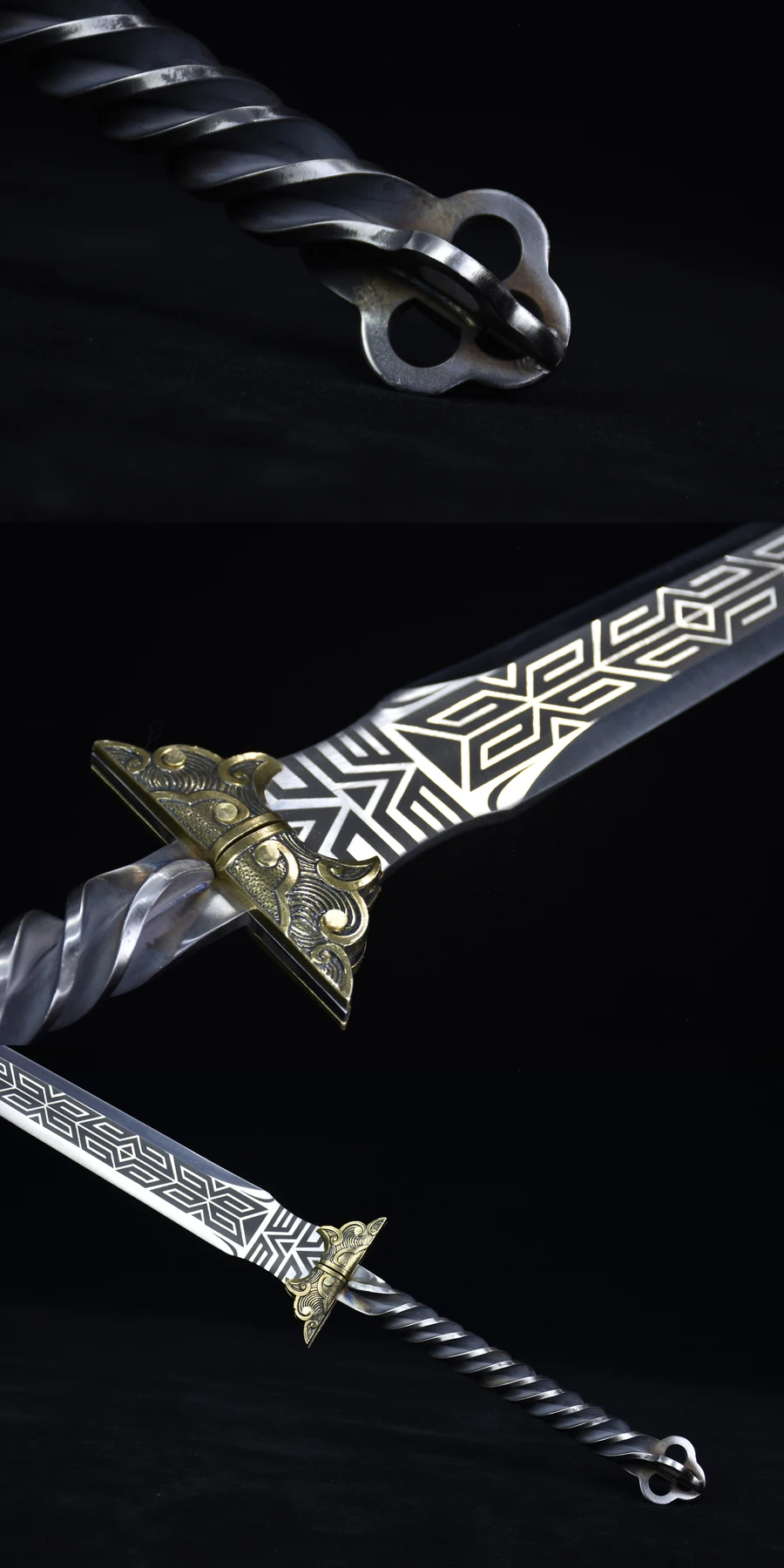 101cm medieval Viking real sword made of stainless steel, cosplay role-playing weapons, ninja kung fu katana, movie performance