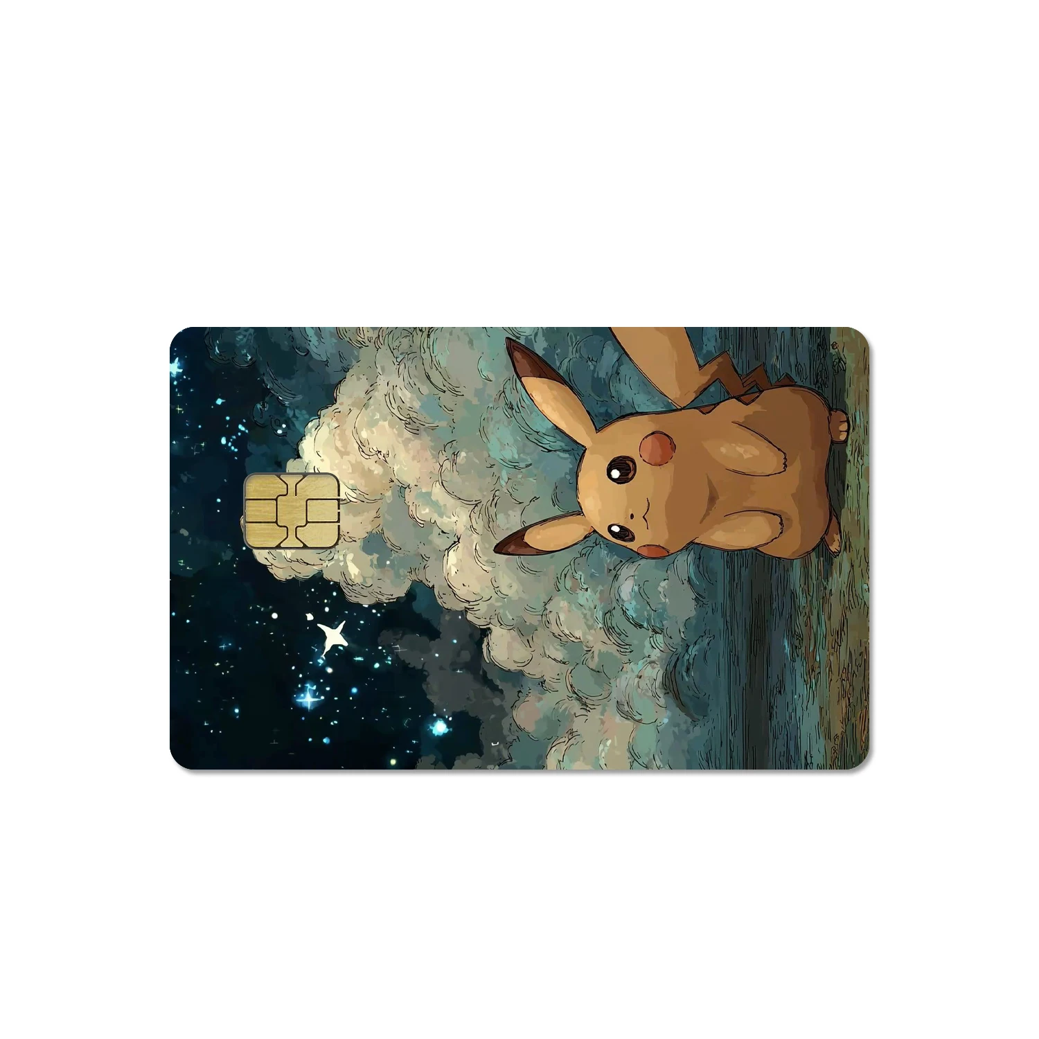 สติกเกอร์ฟิล์ม PVC แบบด้าน HD 2.5D ลายการ์ตูนน่ารัก DIY สำหรับตกแต่งบัตรเครดิต บัตรเดบิต กันน้ำ ของขวัญ